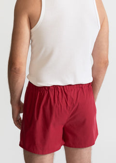 The Cotton Boxer Shorts Cherry Red