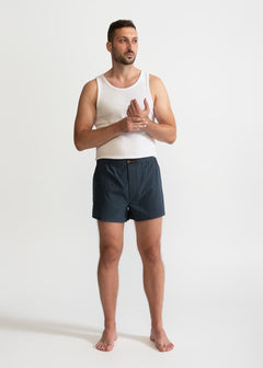 The Cotton Boxer Shorts Grey