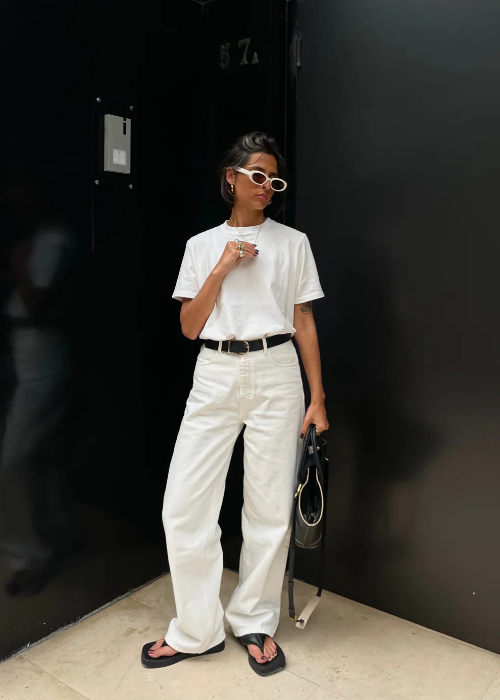 Damian Straight Fit Jeans White