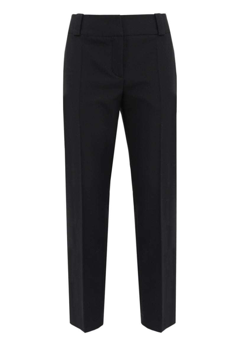 Black cigarette pants made from wool