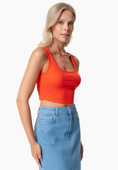 Iriss Cropped Top Red Hot