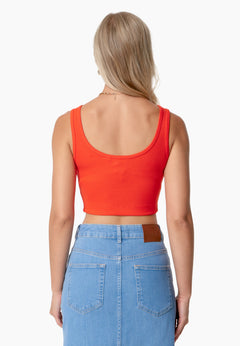 Iriss Cropped Top Red Hot