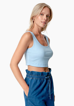 Iriss Cropped Top Seashell Blue
