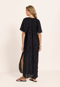 Isadora Kaftan Dress Onyx Black