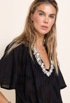 Isadora Kaftan Dress Onyx Black