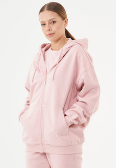 Jale Soft Touch Organic Cotton Sweat Jacket Dusty Pink