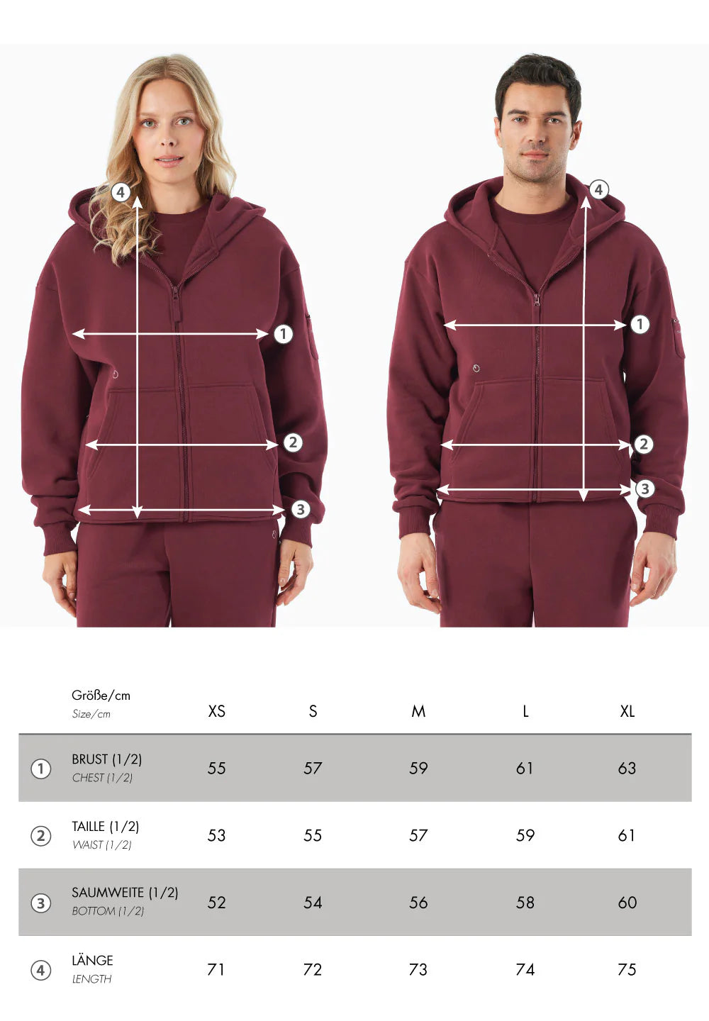 organication--jenna-unisex-full-zip-hoodie-bordeaux