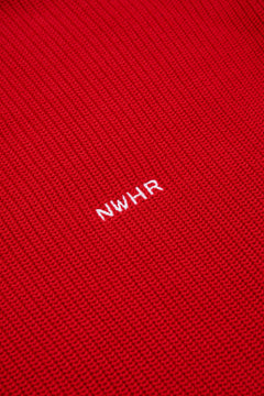 Boxy Knit Jersey Red