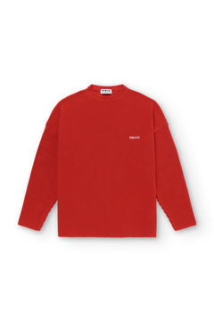 Boxy Knit Jersey Red