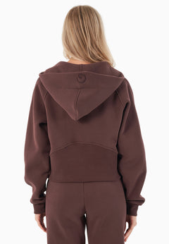 Joddy Zip-Hoodie Bitter Chocolate Brown