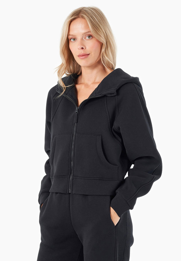 Joddy Zip-Hoodie Black