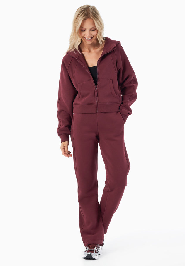 Joddy Zip-Hoodie Bordeaux