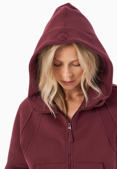 Joddy Zip-Hoodie Bordeaux