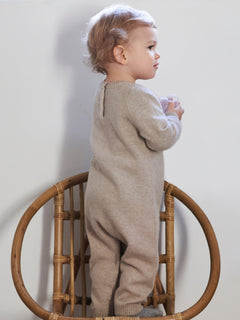 Baby's Cashmere Jumpsuit Beige