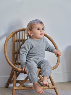 Baby's Cashmere Jumpsuit Grey