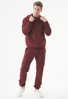 Pars Soft Touch Organic Cotton Sweatpants Bordeaux