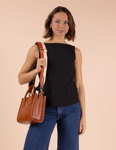 Jackie Midi Laukku Cognac