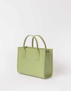 Jackie Midi Classic Leather Tea Green