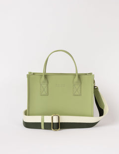 Jackie Midi Classic Leather Tea Green