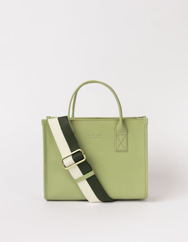 Jackie Midi Classic Leather Tea Green
