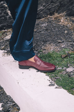 Spanish Moccasins Burgundy