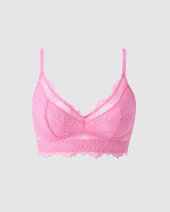 Lace Support+ Bralette Candy Pink