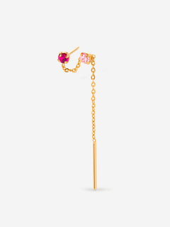 Justin Chain Earring Pink