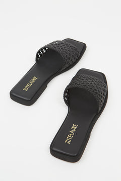 Braided Sandals Black