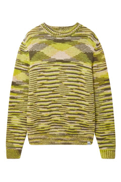 Temura Handknit Wool Jumper Green