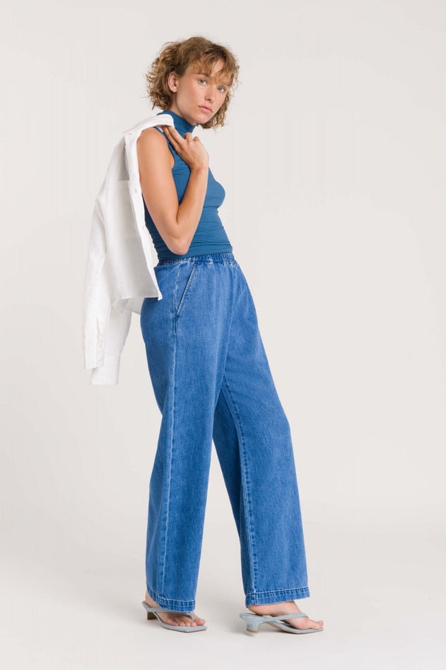 Noriko Pants Quennell Mid Used Blue