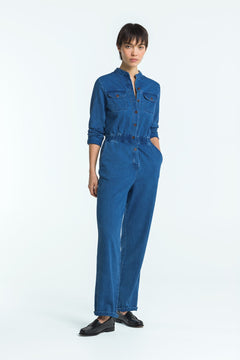 Ankan Denim Jumpsuit Mid Used Blue