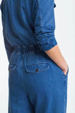 Ankan Denim Jumpsuit Mid Used Blue