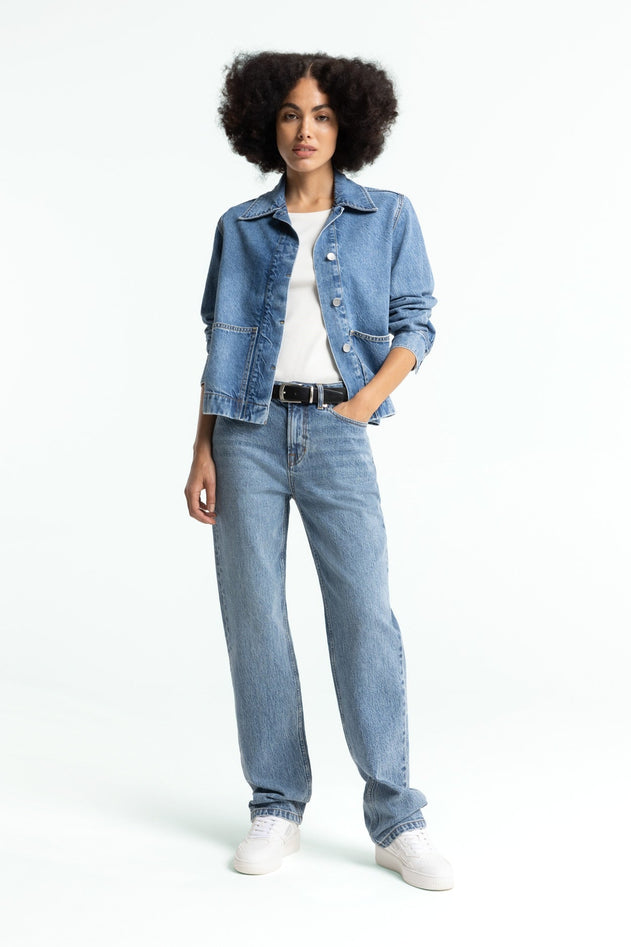 Ota Denim Jacket Cindy Mid Worn