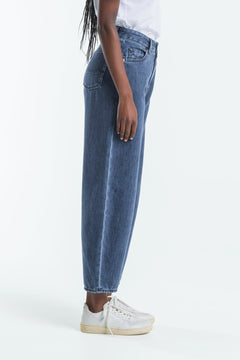 Leila Cropped Jeans Alex Dark Worn Blue