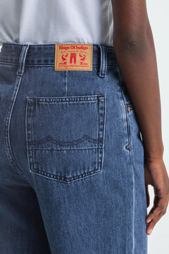 Leila Cropped Jeans Alex Dark Worn Blue