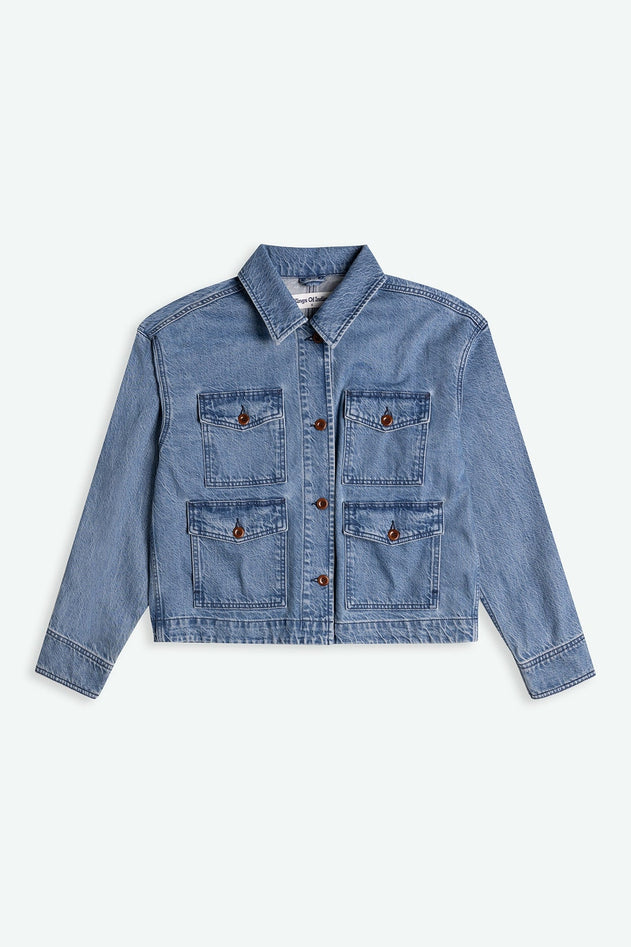 Meisho Jacket Jim Mid Marble Blue