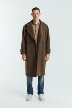 Masako Unisex Coat Desert Palm Brown