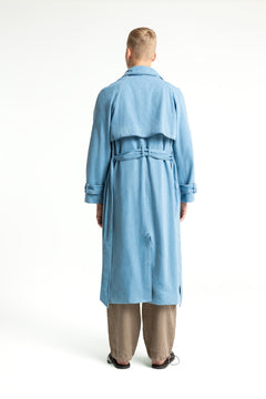 Victoria Denim Trench Coat Quennel Light