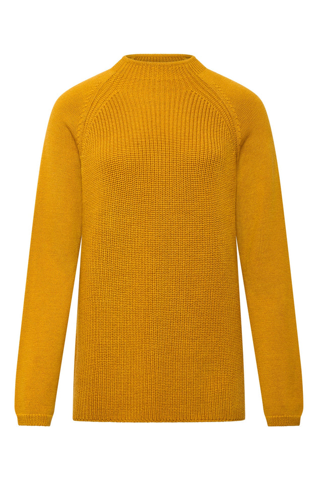 Katty Fine Merino Wool Jumper Mustard