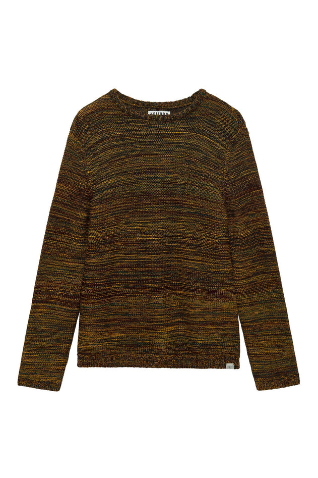 Glitch Merino Wool Jumper Mustard