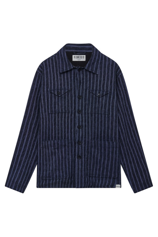 Piet Handwoven Jacket Blue