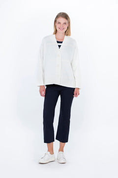 Maija Capri Trousers Dark Blue