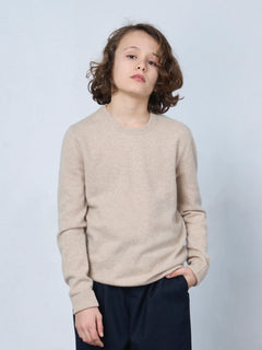 Kids' Cashmere Sweater Beige