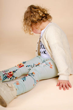 Kids' Leggings Jade Bloom Green