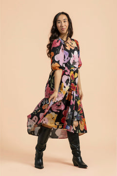 Tiered Midi Dress Wild Lea