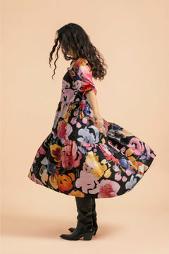 Tiered Midi Dress Wild Lea