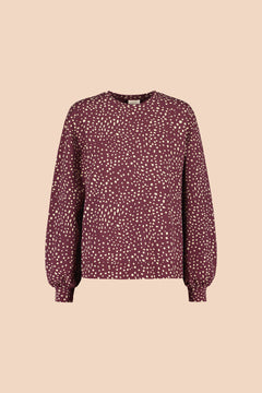 Sweatshirt Wild Dots Burgundy