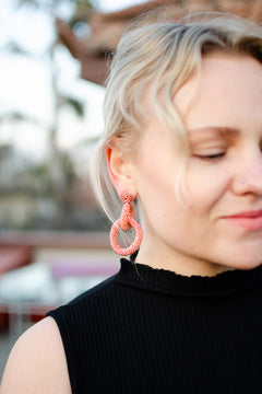 Gia Earrings Rose Gold