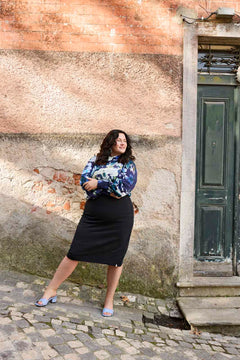 Comfy Pencil Skirt Black