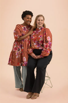 Puff Blouse Lilies
